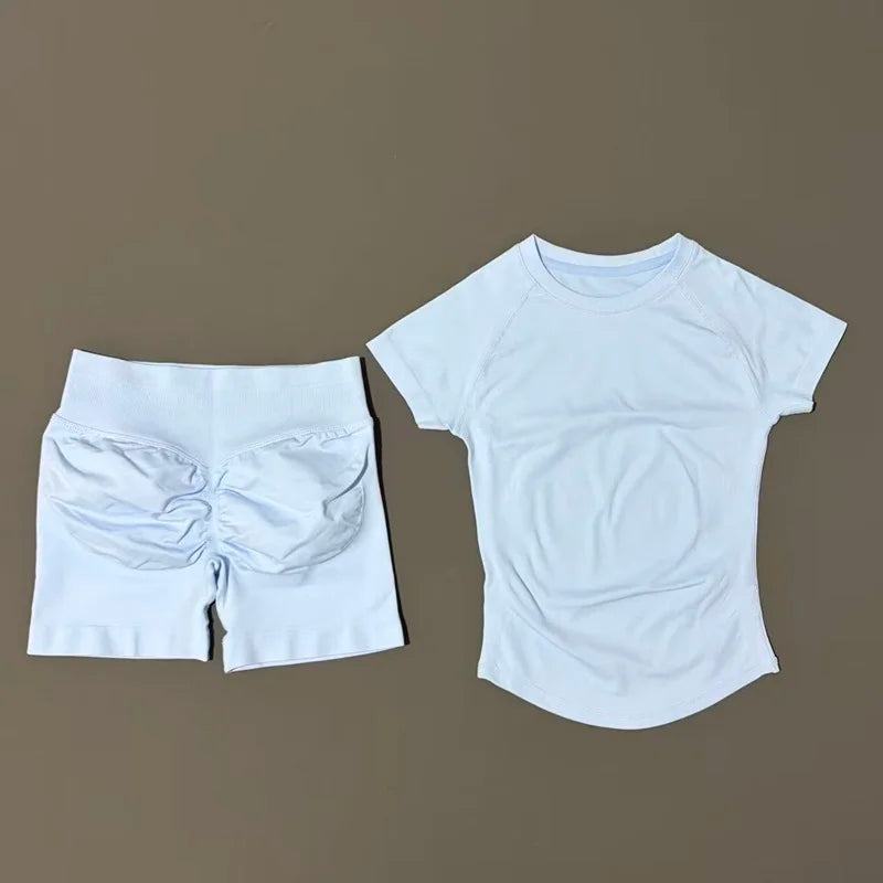 Set Deportivo Mujer 2 Piezas Sin Costuras – Yoga, Gym & Running, Verano