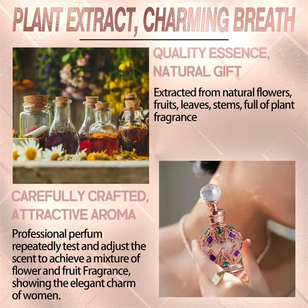 Arabic Perfume for Women – Floral Bouquet of Rose, Jasmine & Vanilla with Pheromones
