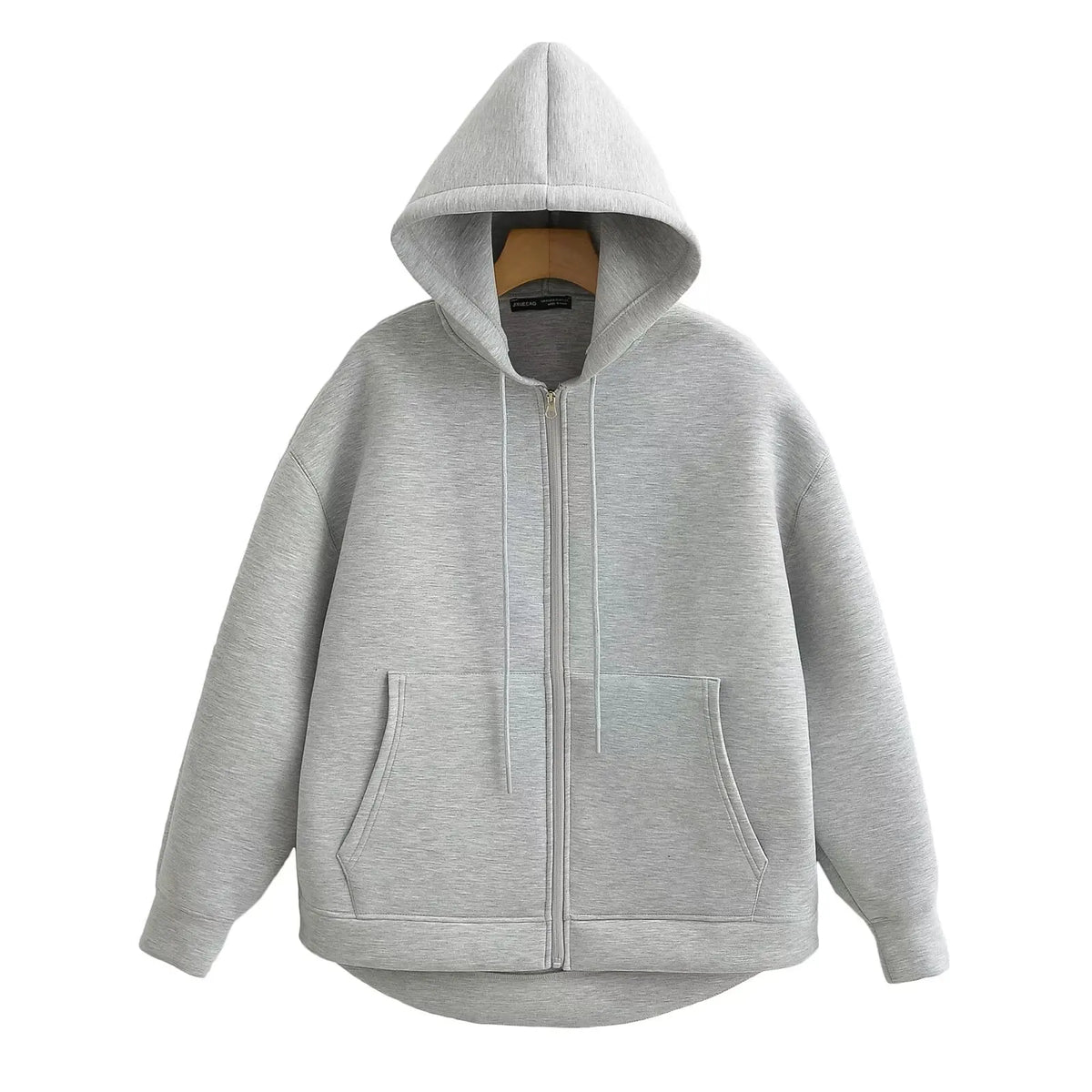 Sudadera Oversize con Cremallera y Capucha para Mujer