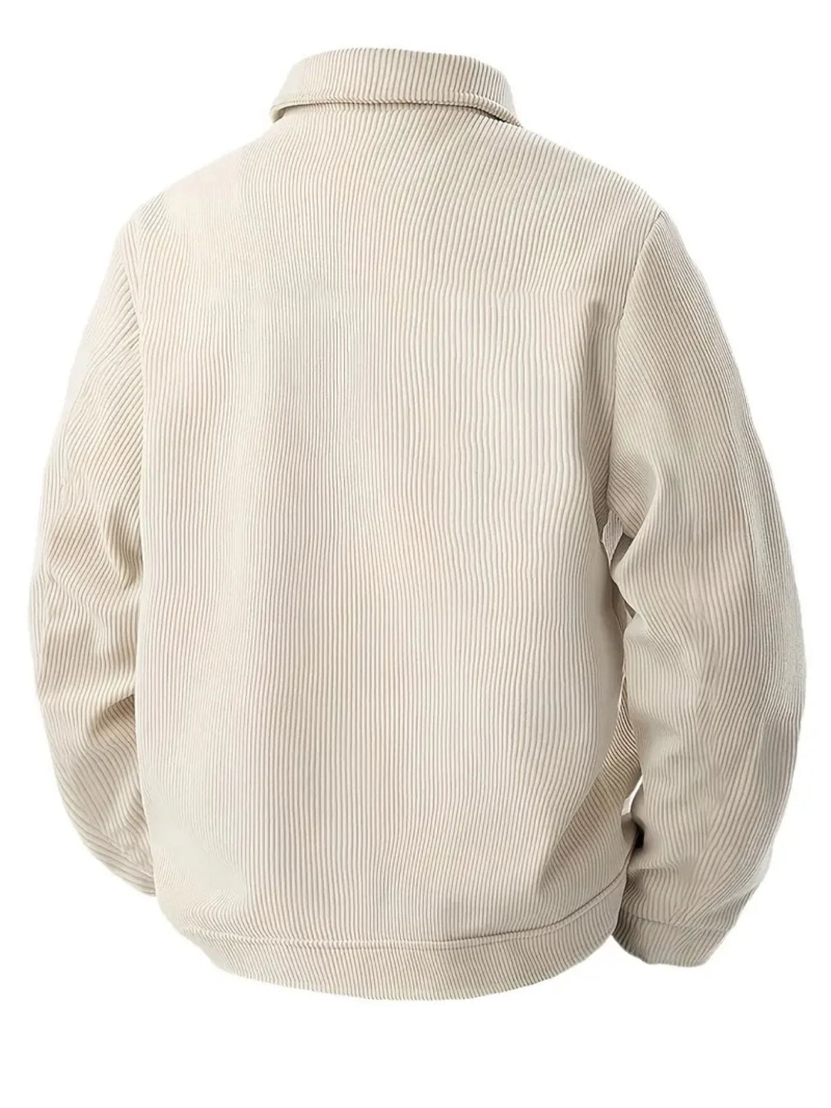 Chaqueta Pana Hombre 2025 Cuello Solapa Estilo Japonés – Abrigo Holgado Tendencia Otoño