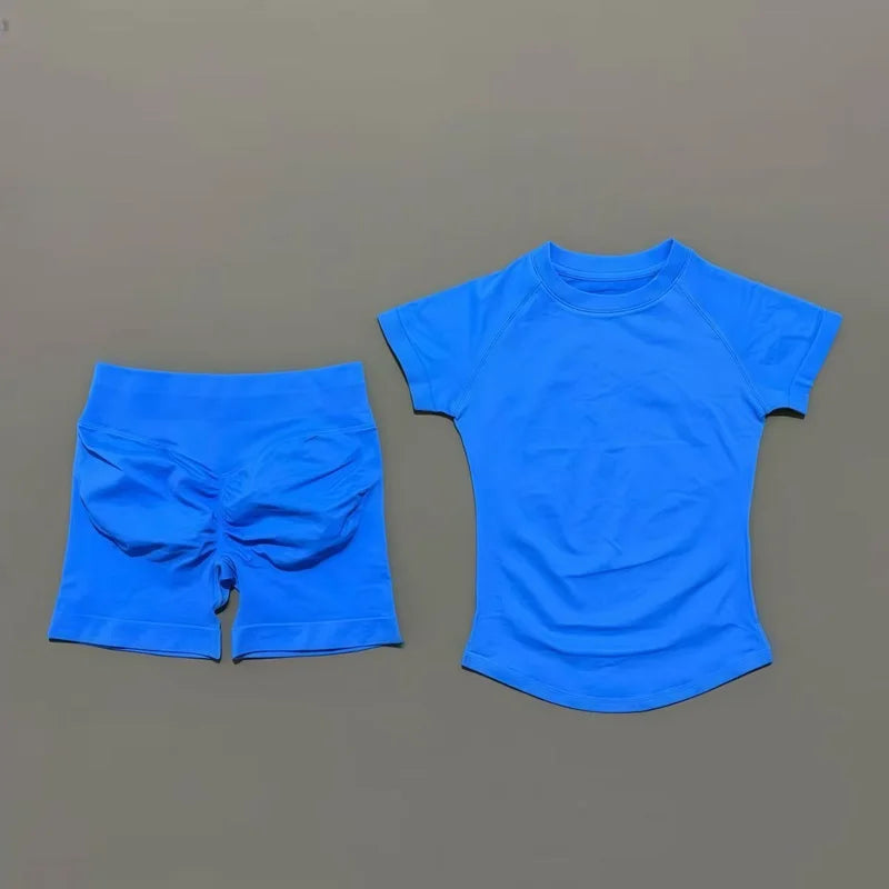 Set Deportivo Mujer 2 Piezas Sin Costuras – Yoga, Gym & Running, Verano