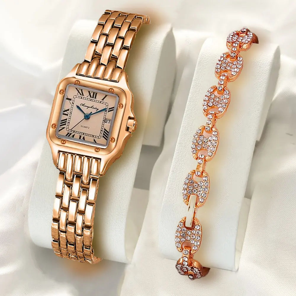 Diamond Bracelet Quartz Watch – Premium Collection