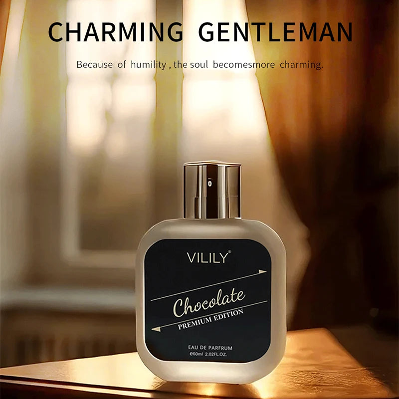 Vilily Perfume Hombre Gourmand 60ml – Chocolate Coco Café Amaderado Natural Suave Premium Spray