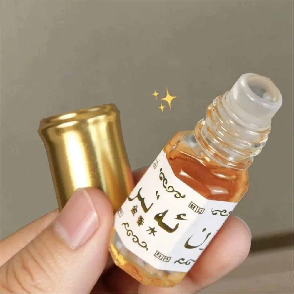 Aceite de Perfume Roll-On Islámico 3ml – Attar Dorado Tradicional Árabe