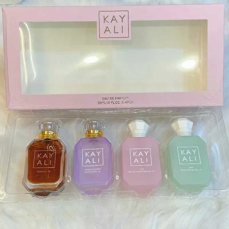 KAYALI Set Perfume Árabe Unisex 4x30ml – Colección Mini Viaje Vainilla Oriental Lujo