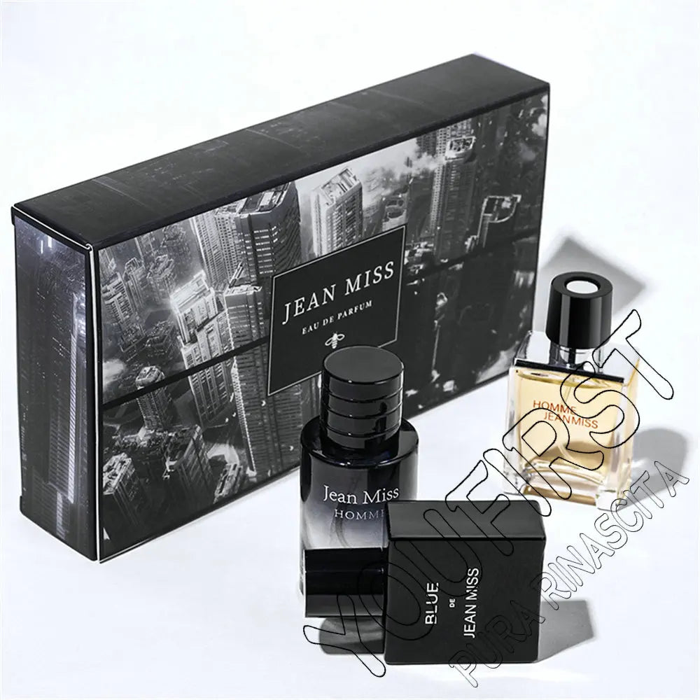 Set Colonia Hombre 3 Piezas 90ml – Perfume Masculino Larga Duración Caja Regalo