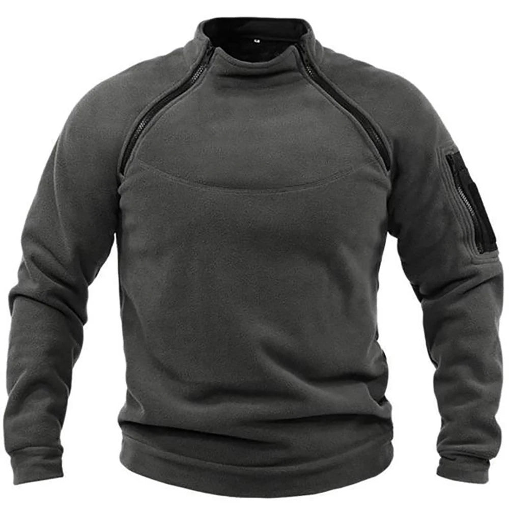 Sudadera Táctica Militar con Media Cremallera para Hombre