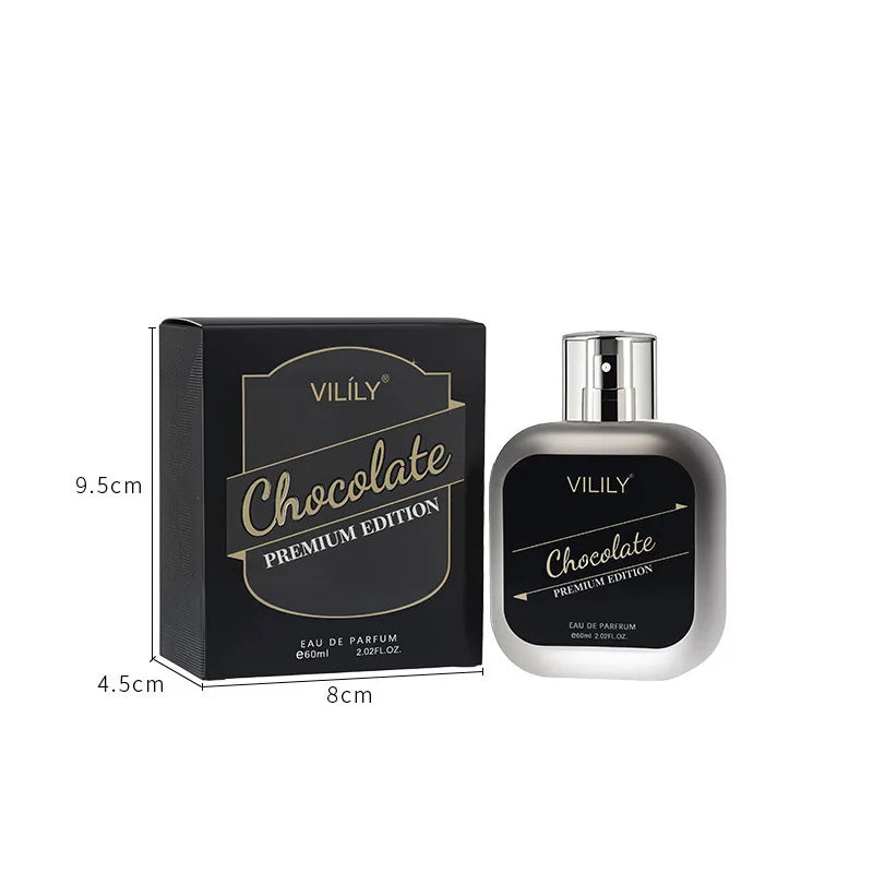 Vilily Perfume Hombre Gourmand 60ml – Chocolate Coco Café Amaderado Natural Suave Premium Spray