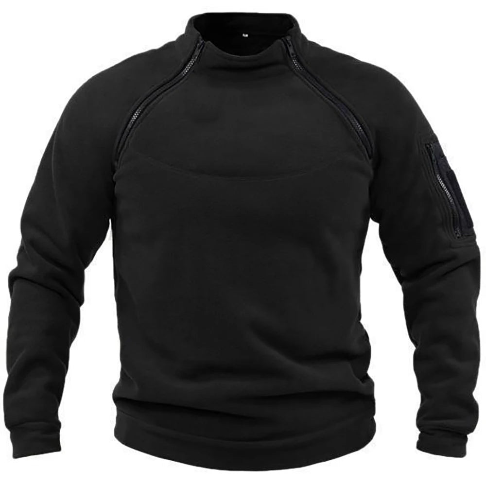 Sudadera Táctica Militar con Media Cremallera para Hombre