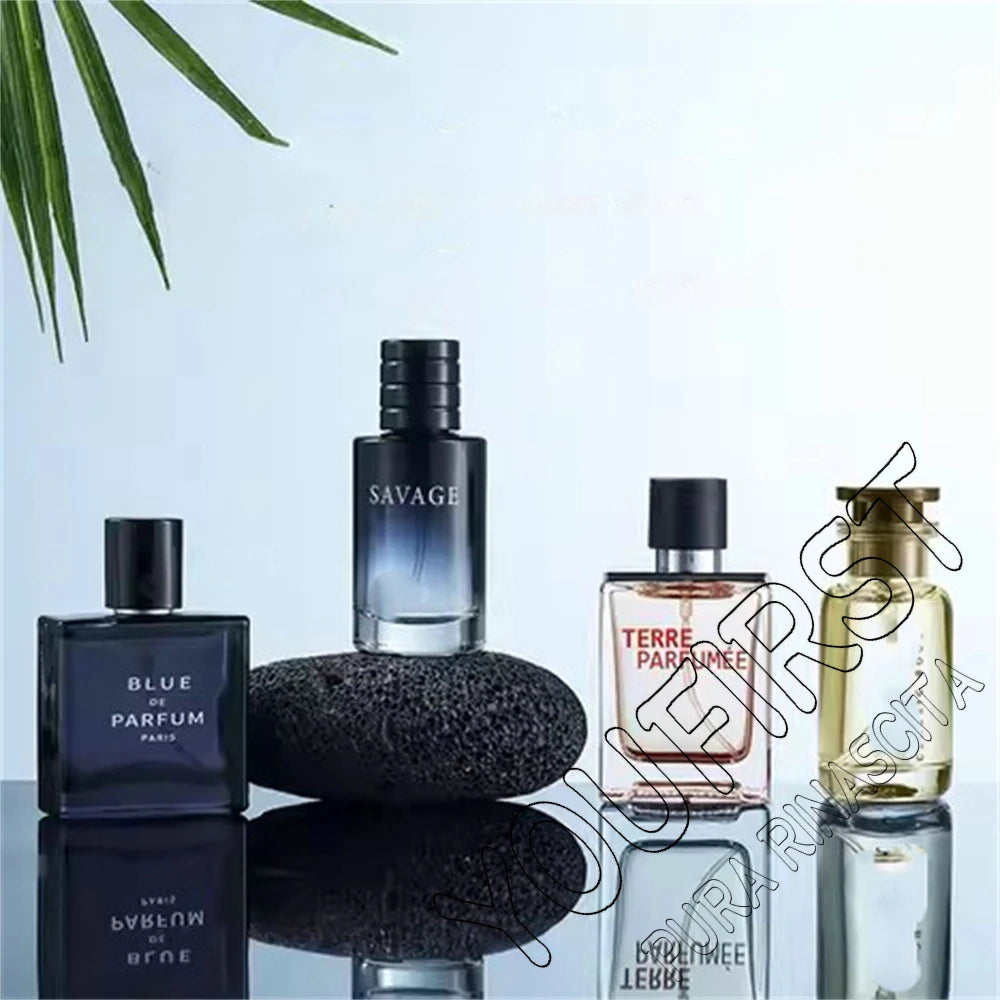 Set Perfume Hombre Lujo 4 Piezas 100ml – Colonia Floral Frutal Caja Regalo