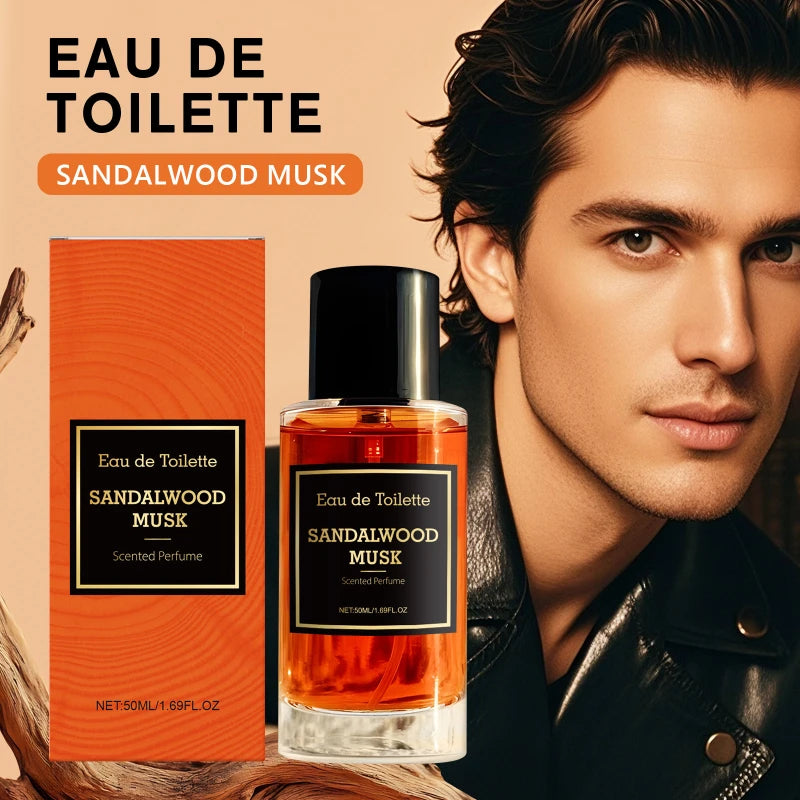 Men's Sandalwood and Musk Perfume, Fresh and Long-Lasting, 50ml – Gentlemanly, Perfect for Dates