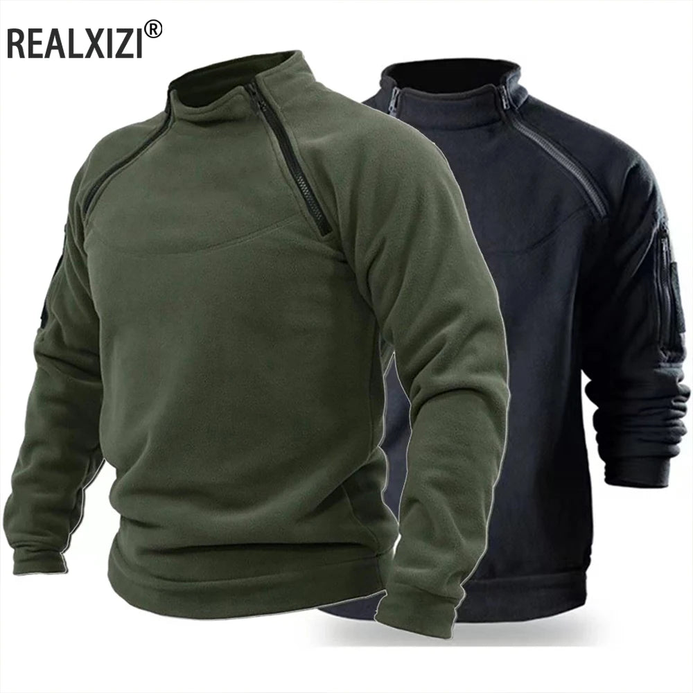 Sudadera Táctica Militar con Media Cremallera para Hombre