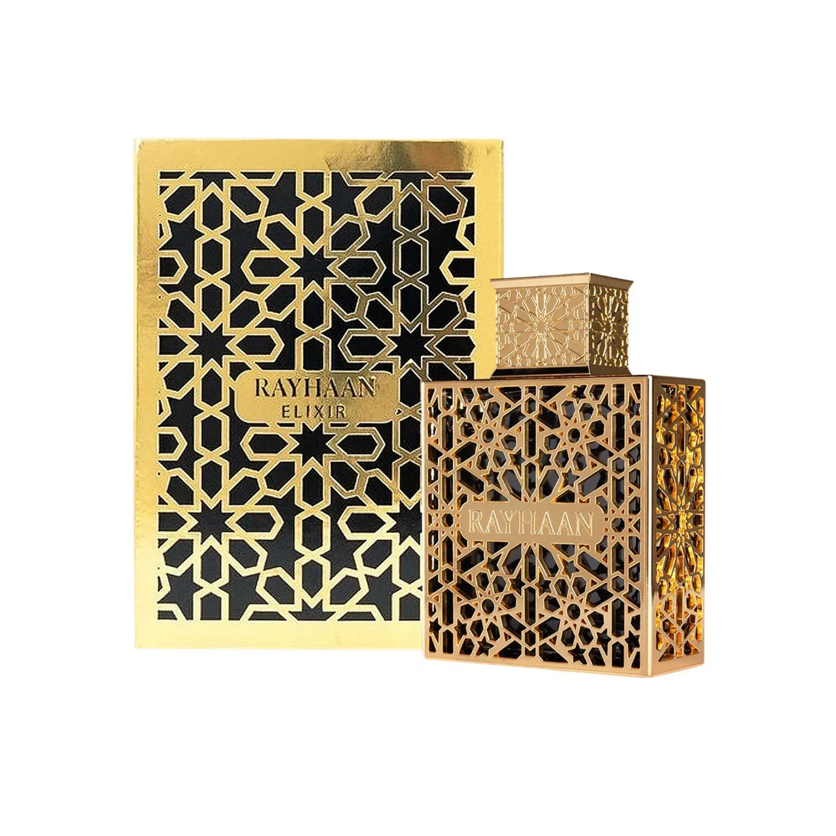 RAYHAAN Perfume Unisex Árabe 100ml – Vainilla Almizle Madera Cálido Elegante Larga Duración