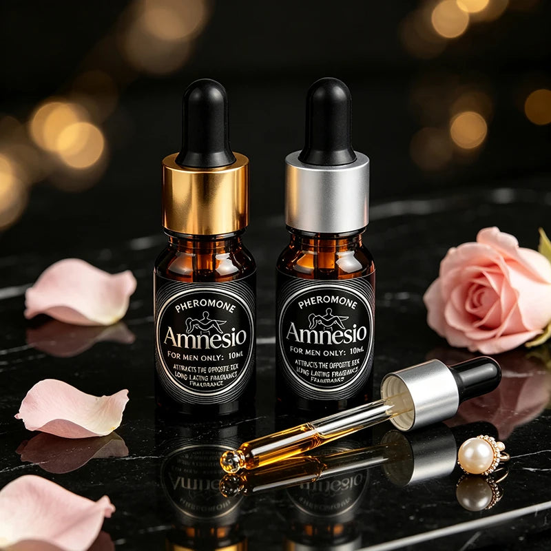 Aceite Esencial Feromonas Unisex 10ml – Portátil Aroma Natural Seductor Confianza