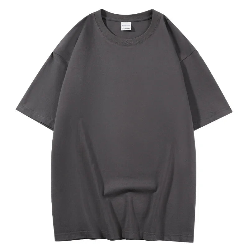 Women's 100% Cotton Basic Short Sleeve T-Shirt – White & Black, Unisex Casual