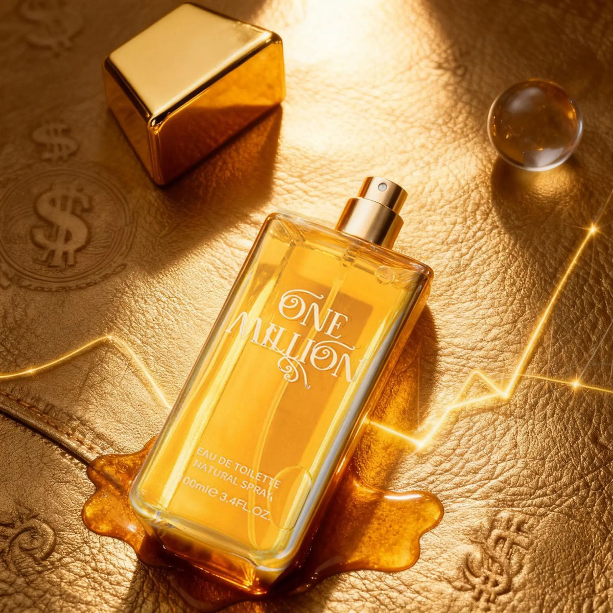 100ml Perfume Golden Million Gold Brick Extrait - Women Men's Long-Lasting Woody Fragrance Pray Fragrance