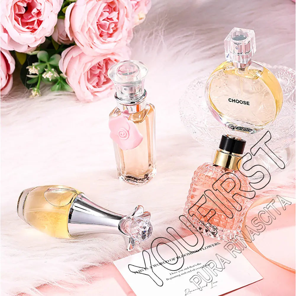 Set Regalo 4 Perfumes Mujer 100ml Floral Natural Fresco – Caja de Lujo Spray Feminino Originales