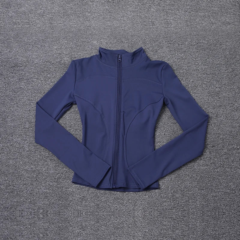 Chaqueta Deportiva Mujer Manga Larga – Yoga, Gym & Running, Secado Rápido