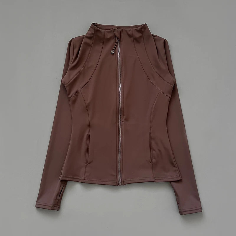 Chaqueta Deportiva Secado Rápido Mujer con Cremallera – Running, Yoga & Ciclismo