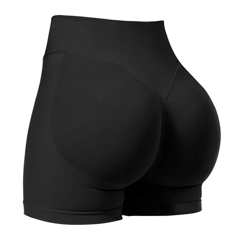 Shorts Gym Mujer Scrunch Butt Sin Costuras – Yoga, Running & Fitness
