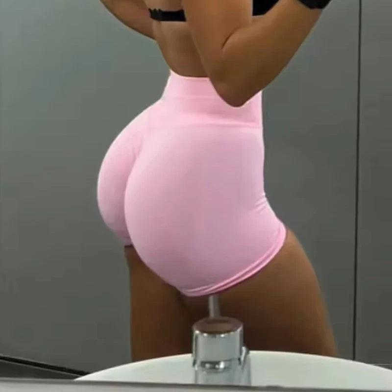 Shorts Gym Mujer Scrunch Butt Sin Costuras – Yoga, Running & Fitness