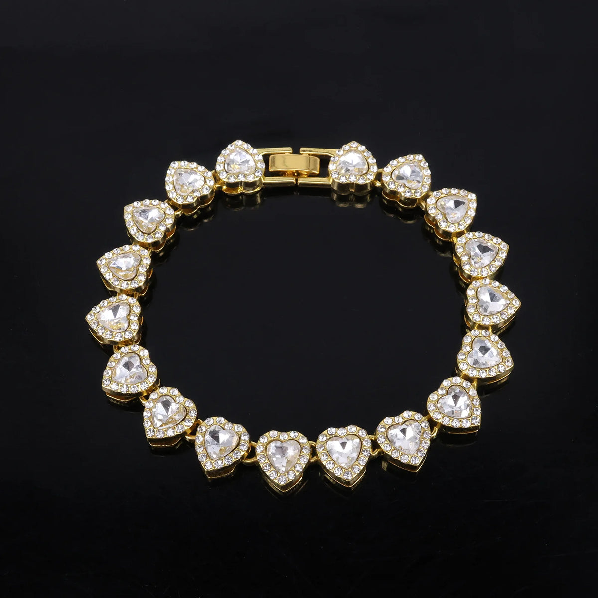Set Collar & Pulsera Hip Hop con Brillantes – Joya Unisex Tendencia Rock