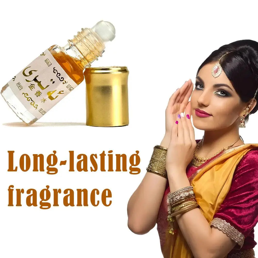 Aceite de Perfume Roll-On Islámico 3ml – Attar Dorado Tradicional Árabe