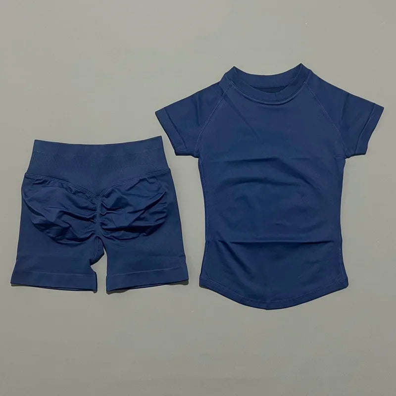 Set Deportivo Mujer 2 Piezas Sin Costuras – Yoga, Gym & Running, Verano