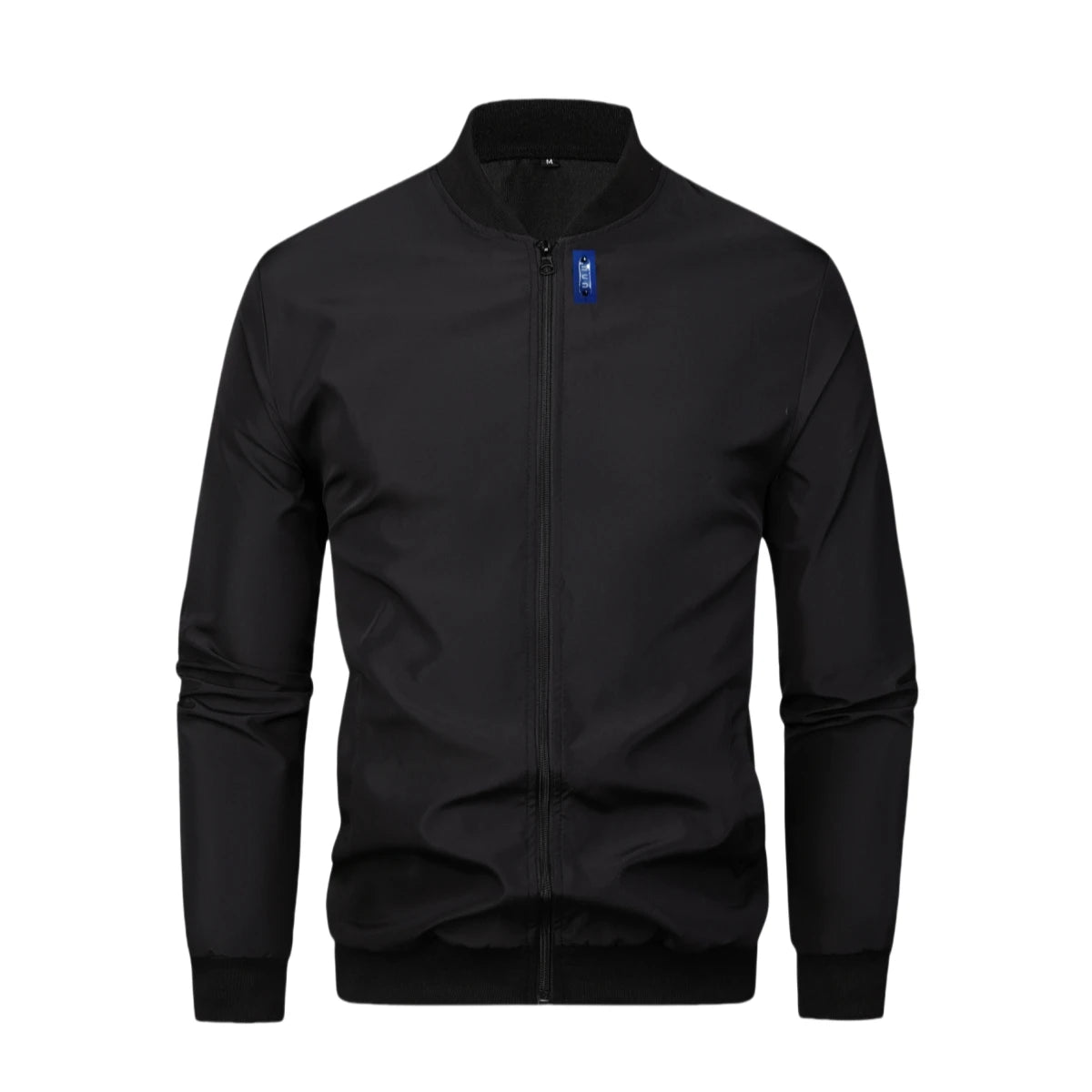 Men's Baseball Jacket Round Neck Short Loose Fit – Lightweight Casual Spring Autumn Size S-XL