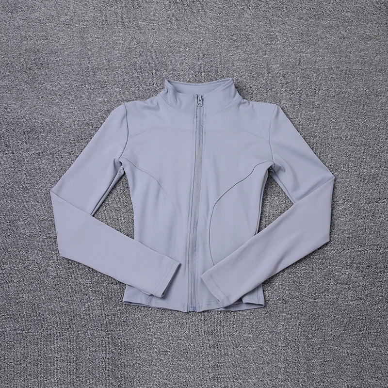 Chaqueta Deportiva Mujer Manga Larga – Yoga, Gym & Running, Secado Rápido