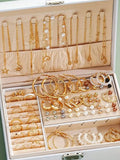 Set de Joyería 86 Piezas con Perlas – Collar, Pendientes & Anillos, Regalo Mujer