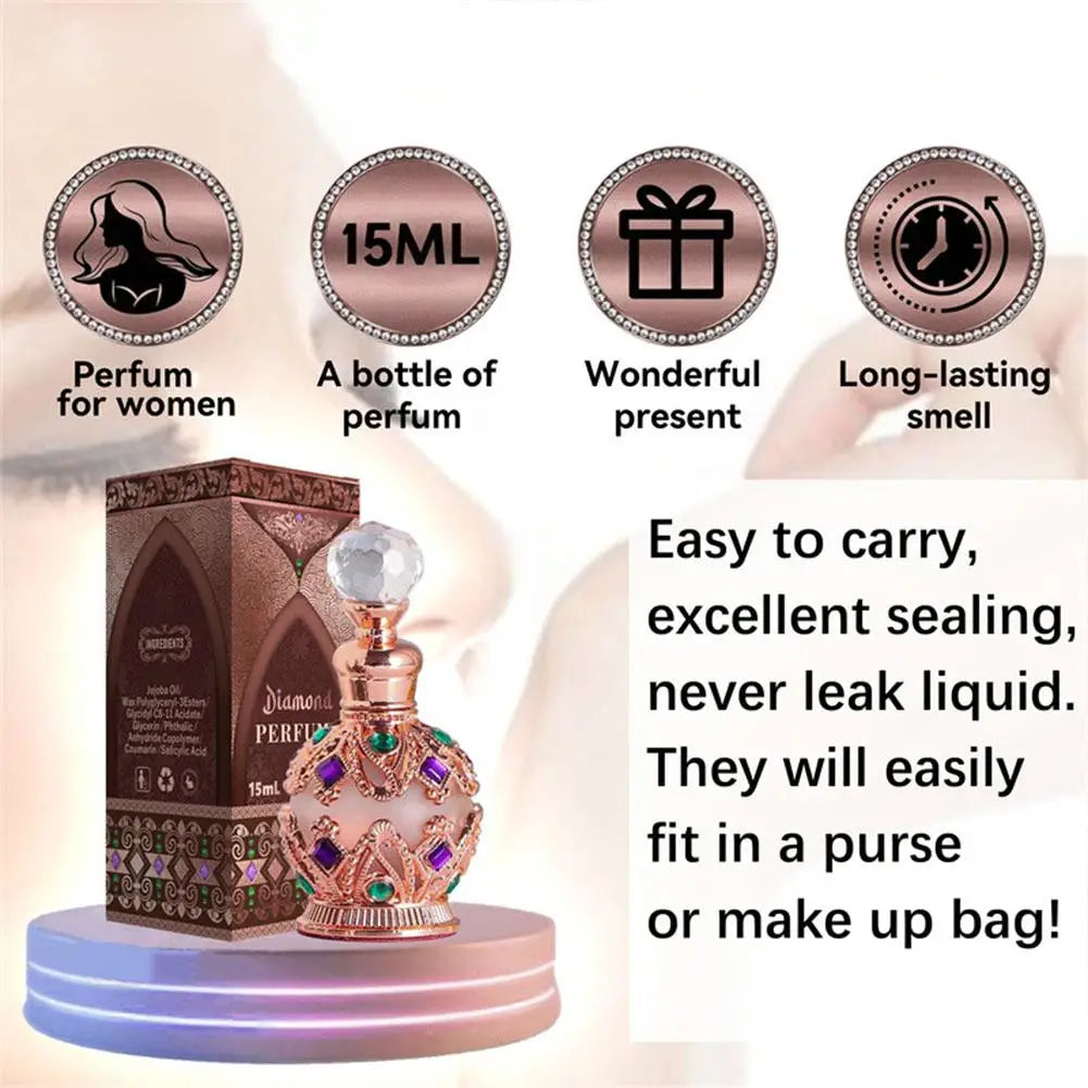 Arabic Perfume for Women – Floral Bouquet of Rose, Jasmine & Vanilla with Pheromones