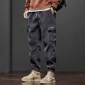 Pantalones Casual Hombre Cintura Elástica Corte Recto – Jogging Cómodo Primavera Otoño