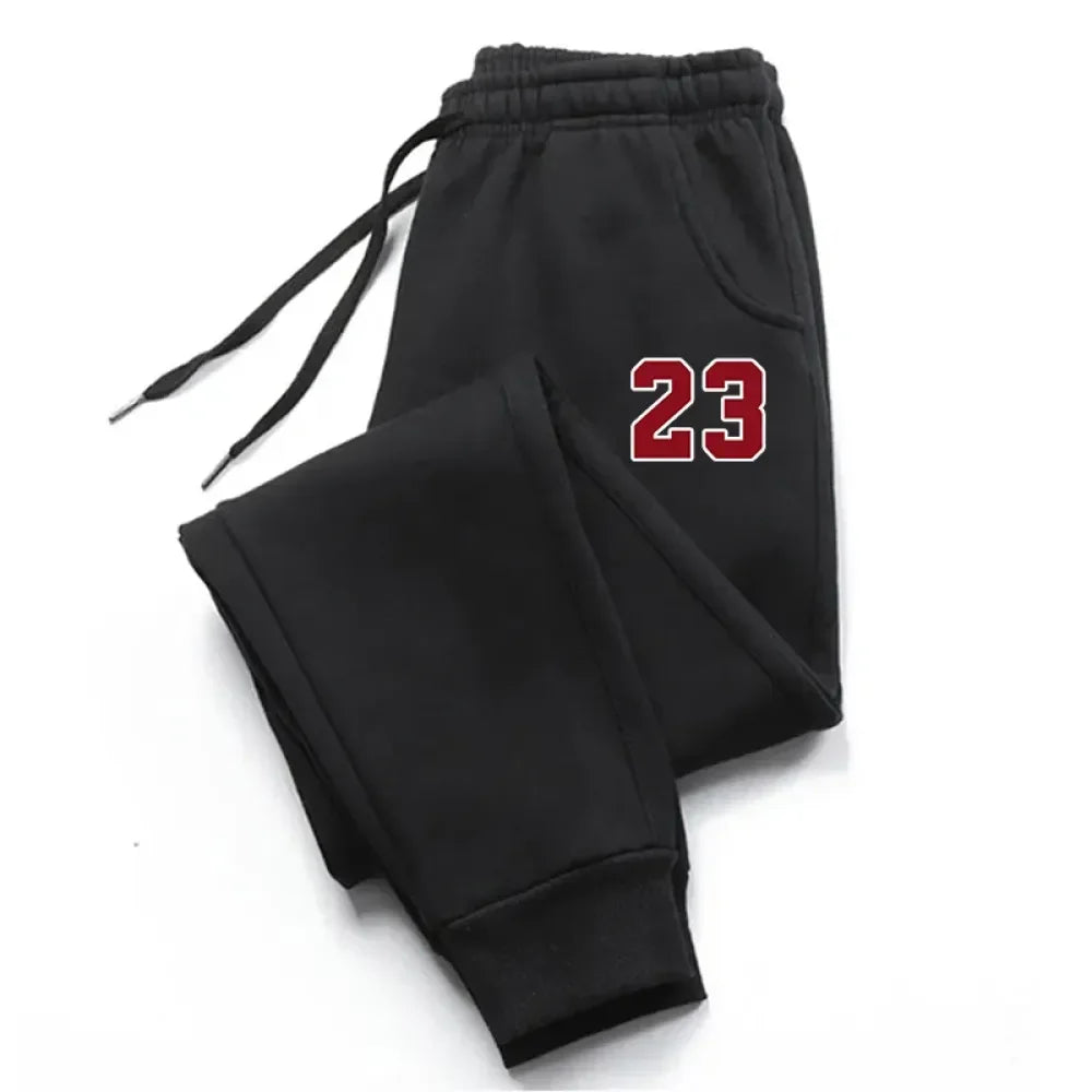 Pantalones de hombre, 23. Pantalones deportivos de felpa estampados, pantalones de jogging cálidos, pantalones de exterior para hombre, corte recto, moda, entrenamiento, deportes, pantalones largos casuales.