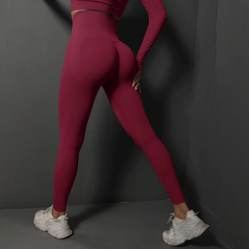 Seamless Women's Sports Leggings – Yoga, Gym & Fitness, Figure-Enhancing