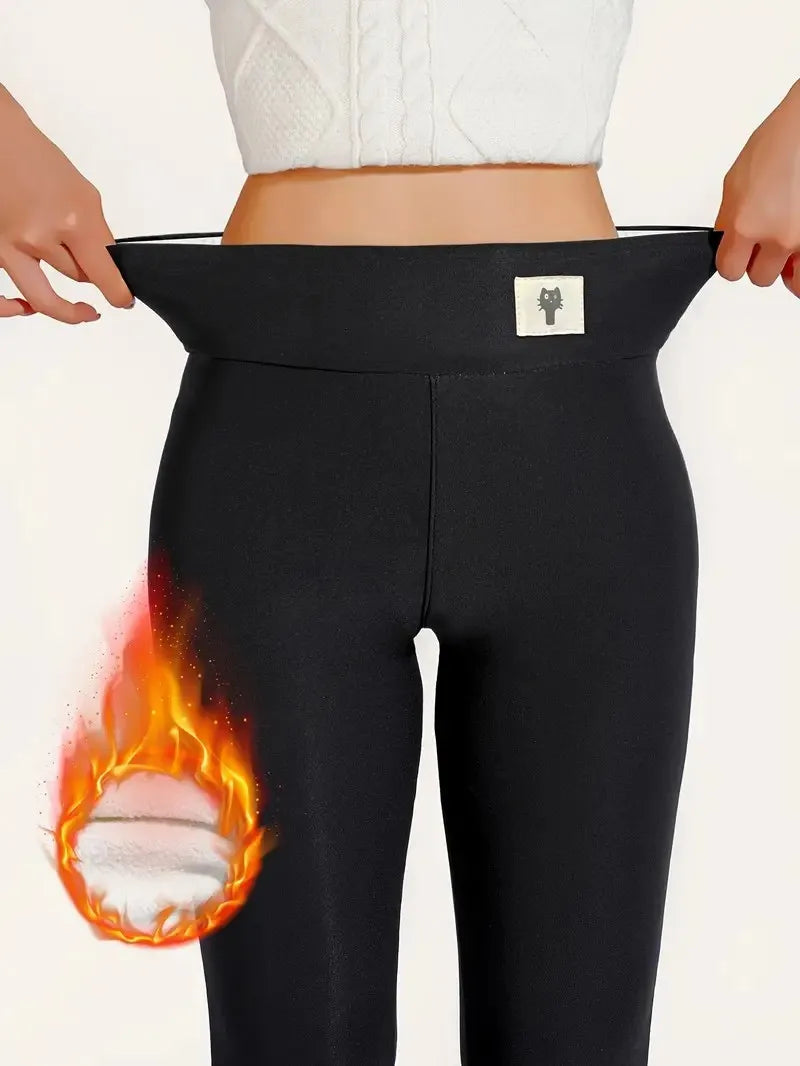 Leggings Térmicos Mujer Terciopelo Cintura Alta – Efecto Realzador Otoño Invierno, Talla S-XXXL