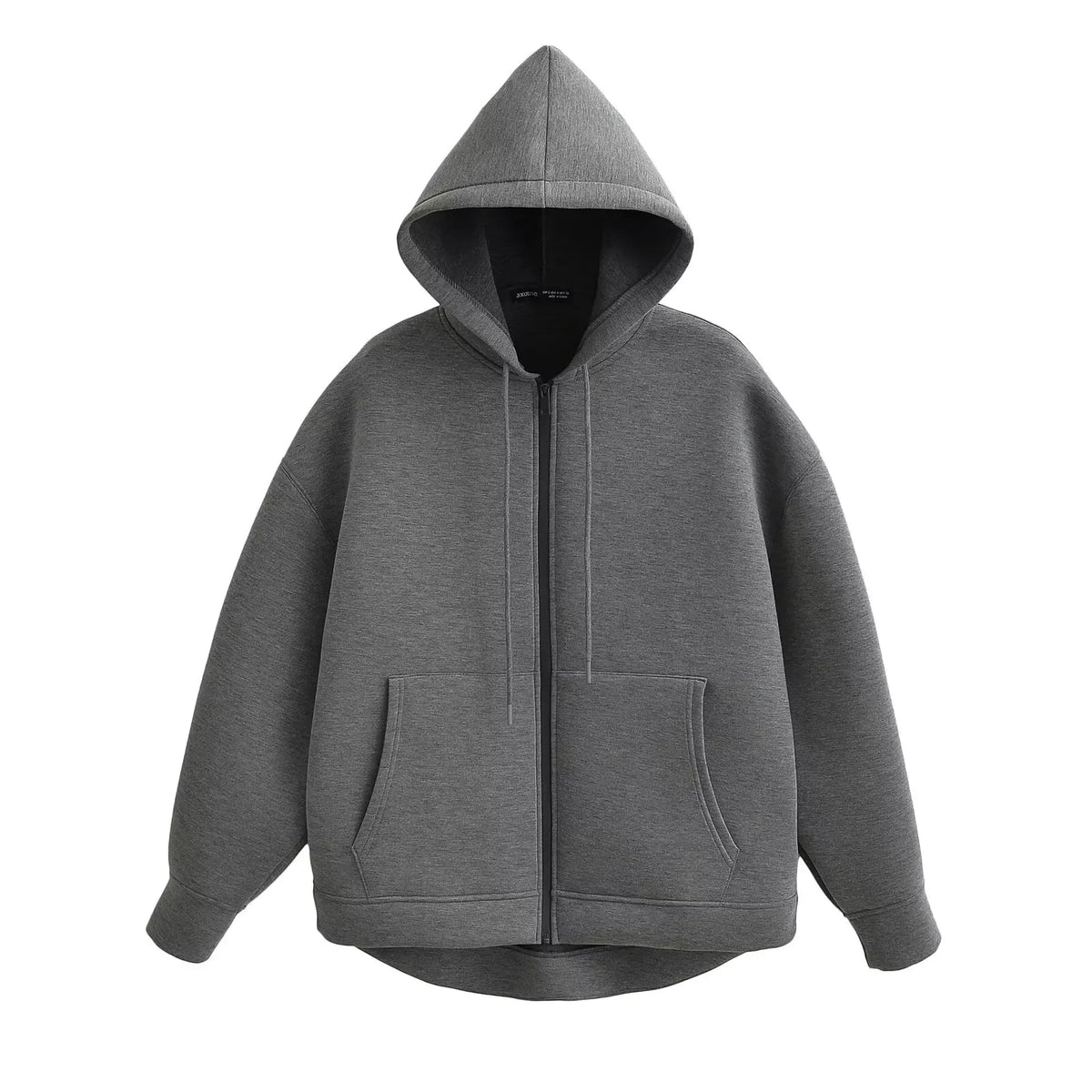 Sudadera Oversize con Cremallera y Capucha para Mujer