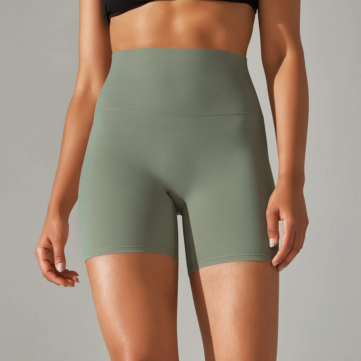 Shorts Mujer Yoga Running Ciclismo Cintura Alta – Transpirables Deportivos Gym Fitness Verano