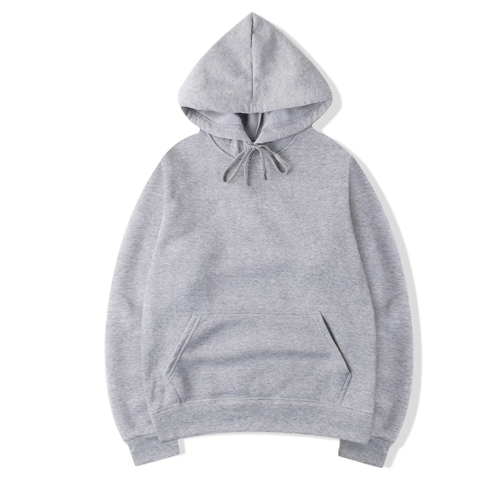 Sudadera con Capucha Unisex Oversize Color Liso – Hoodie Casual Hombre Mujer Primavera Otoño