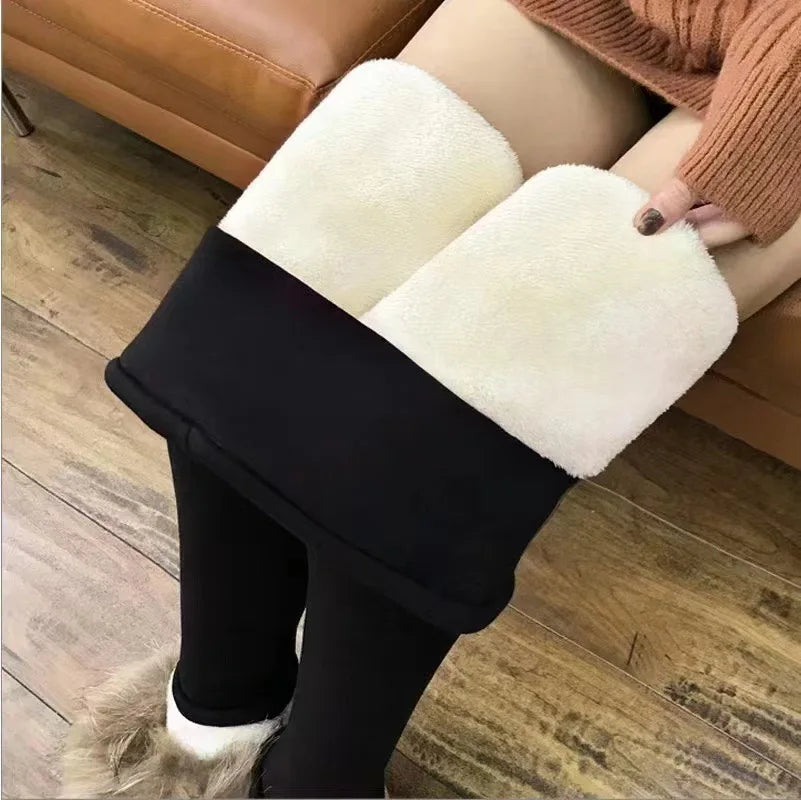 Leggings Térmicos Mujer Terciopelo Cintura Alta – Efecto Realzador Otoño Invierno, Talla S-XXXL
