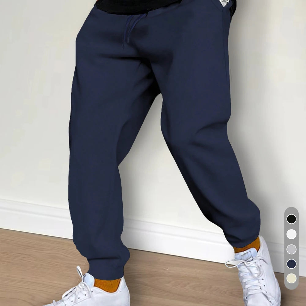 Pantalones de hombre, 23. Pantalones deportivos de felpa estampados, pantalones de jogging cálidos, pantalones de exterior para hombre, corte recto, moda, entrenamiento, deportes, pantalones largos casuales.