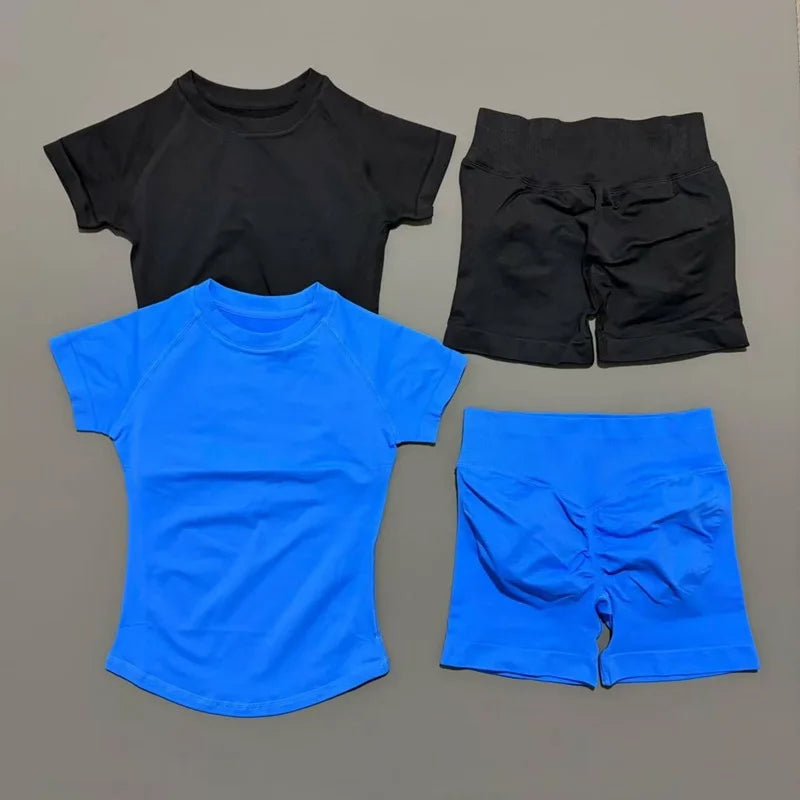 Set Deportivo Mujer 2 Piezas Sin Costuras – Yoga, Gym & Running, Verano