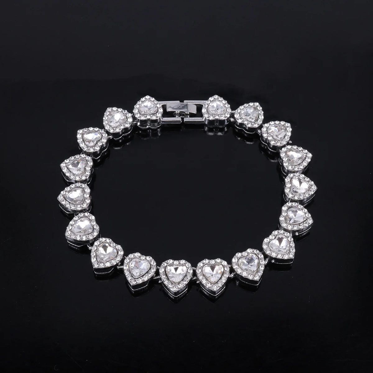 Set Collar & Pulsera Hip Hop con Brillantes – Joya Unisex Tendencia Rock
