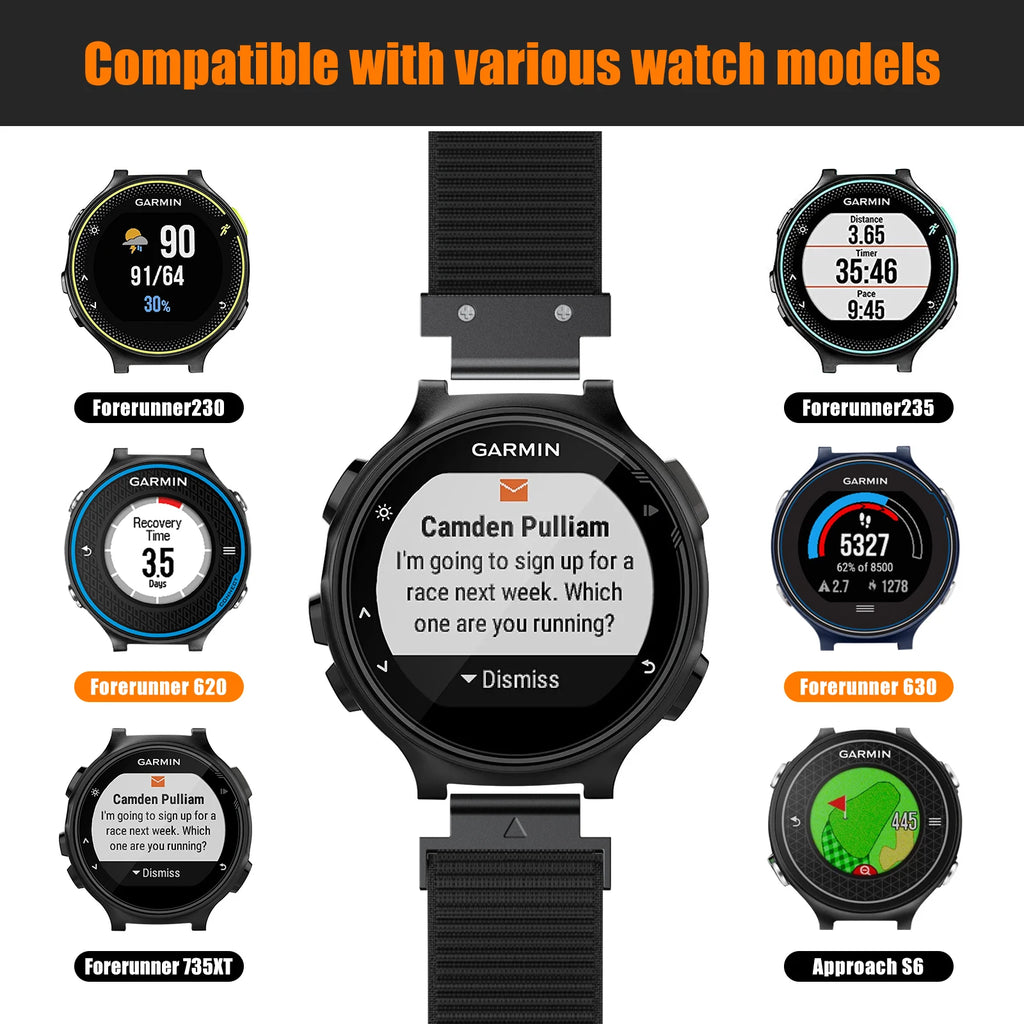 Nylon Sports Band – Compatible with Garmin Forerunner & Approach