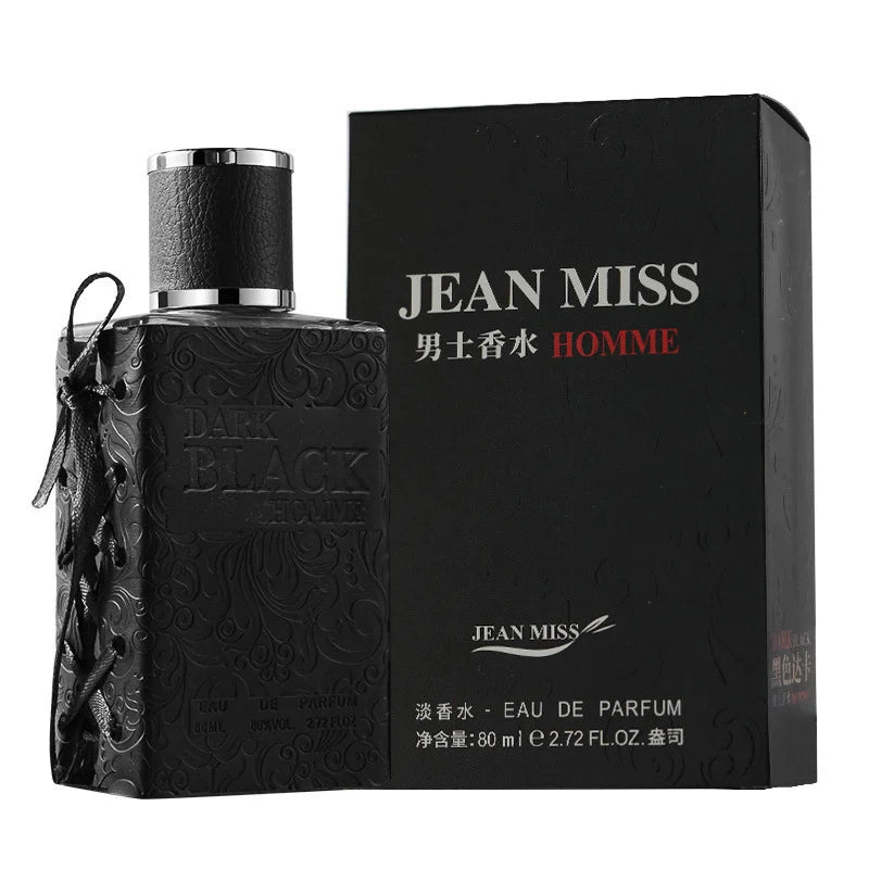 Colonia Hombre Cuero Sándalo Amaderado 80ml – Fresca Natural Ligera Larga Duración Marrón Oscuro