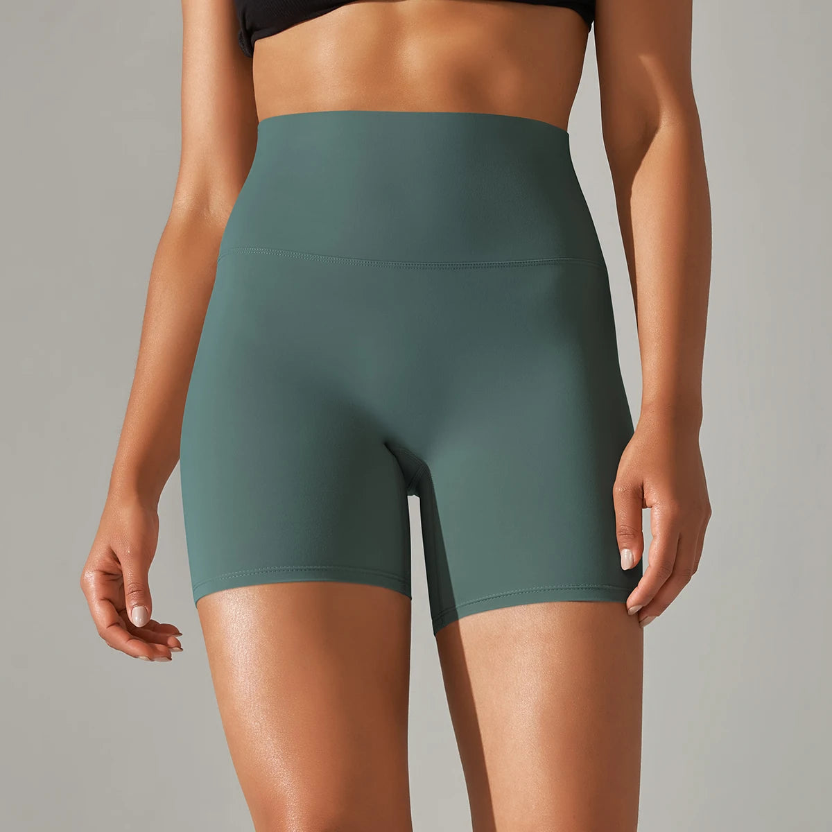 Shorts Mujer Yoga Running Ciclismo Cintura Alta – Transpirables Deportivos Gym Fitness Verano
