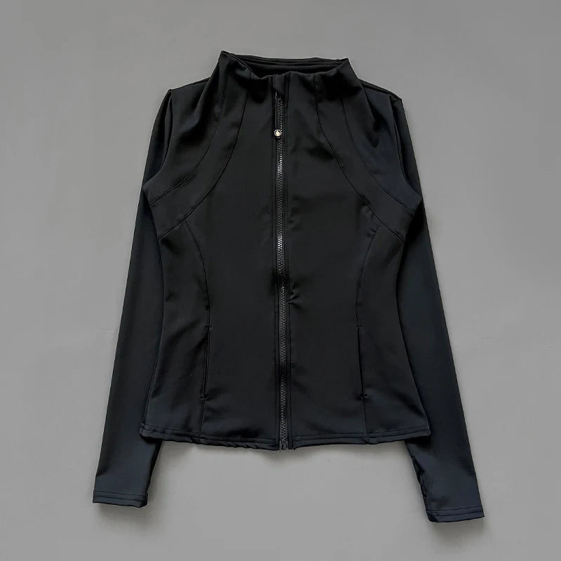 Chaqueta Deportiva Secado Rápido Mujer con Cremallera – Running, Yoga & Ciclismo
