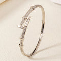 Open Copper & Zirconia Bracelet for Women – Handcrafted Daily Fashion Jewelry