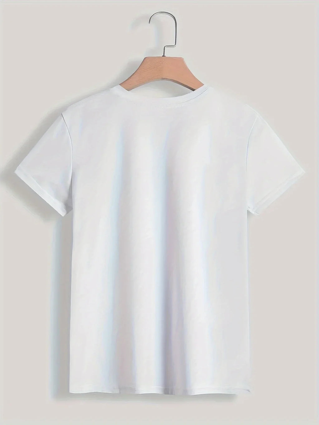 Camiseta estilo Y2K con estampado de París para mujer y chica; manga corta, cuello redondo, prenda casual ideal para primavera y verano.