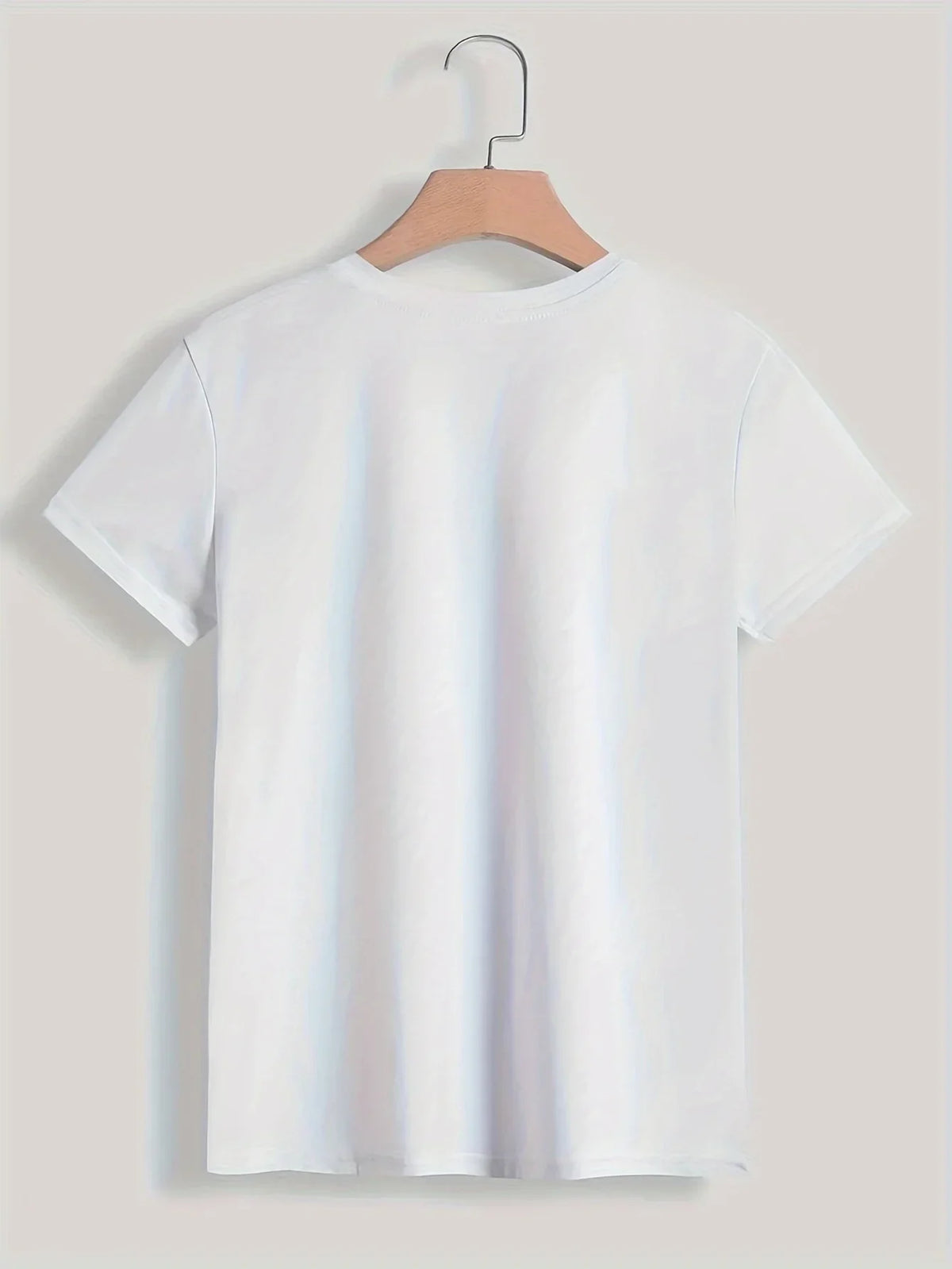 Camiseta estilo Y2K con estampado de París para mujer y chica; manga corta, cuello redondo, prenda casual ideal para primavera y verano.